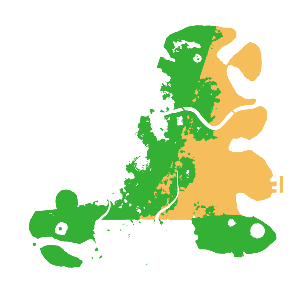 Biome Rust Map: Procedural Map, Size: 3500, Seed: 747978651