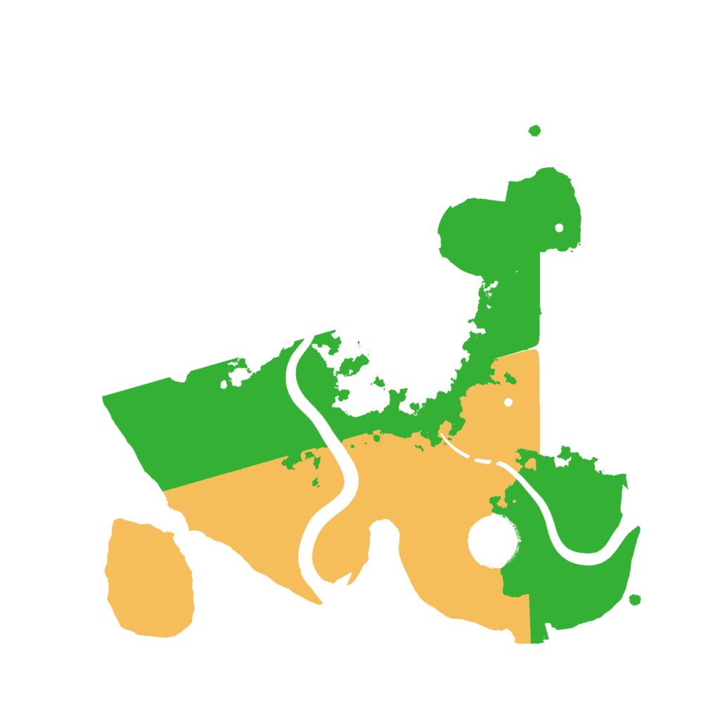 Biome Rust Map: Procedural Map, Size: 2500, Seed: 805931546