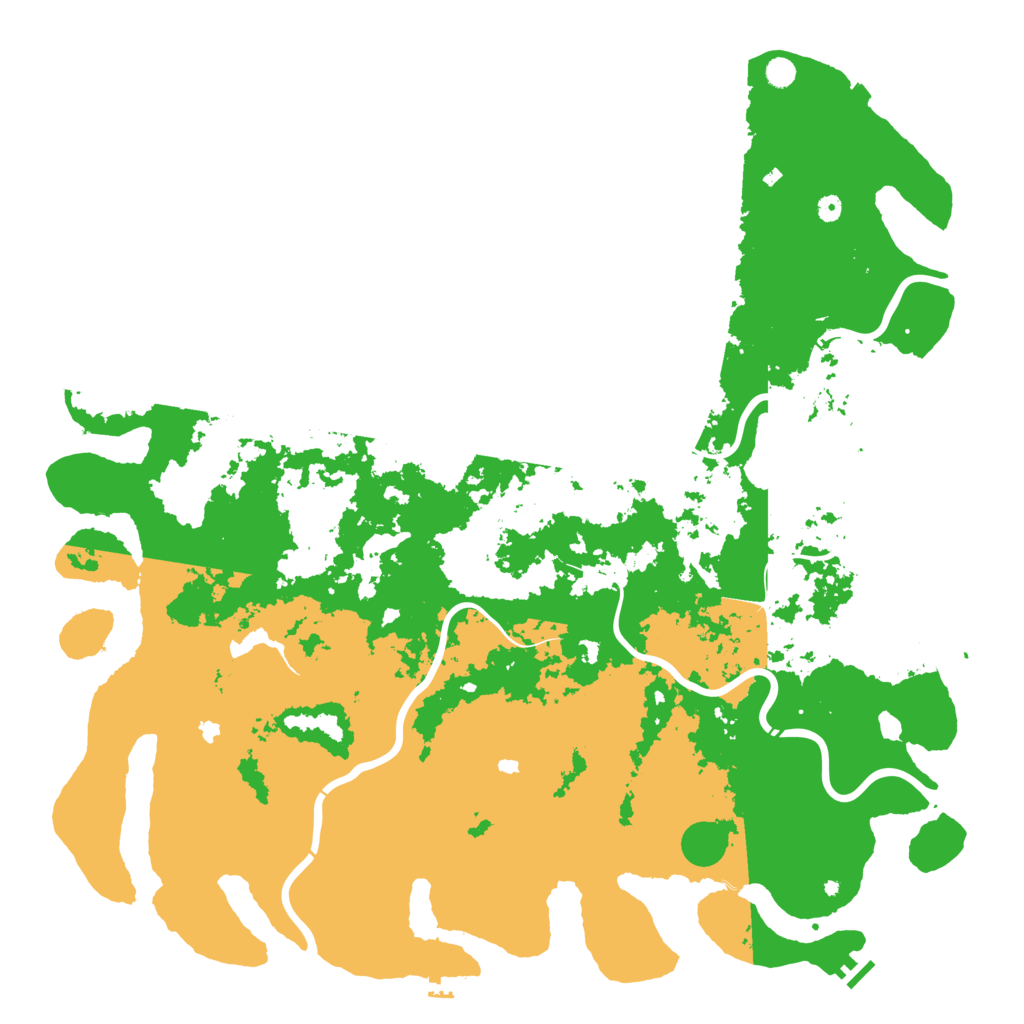 Biome Rust Map: Procedural Map, Size: 6000, Seed: 28498