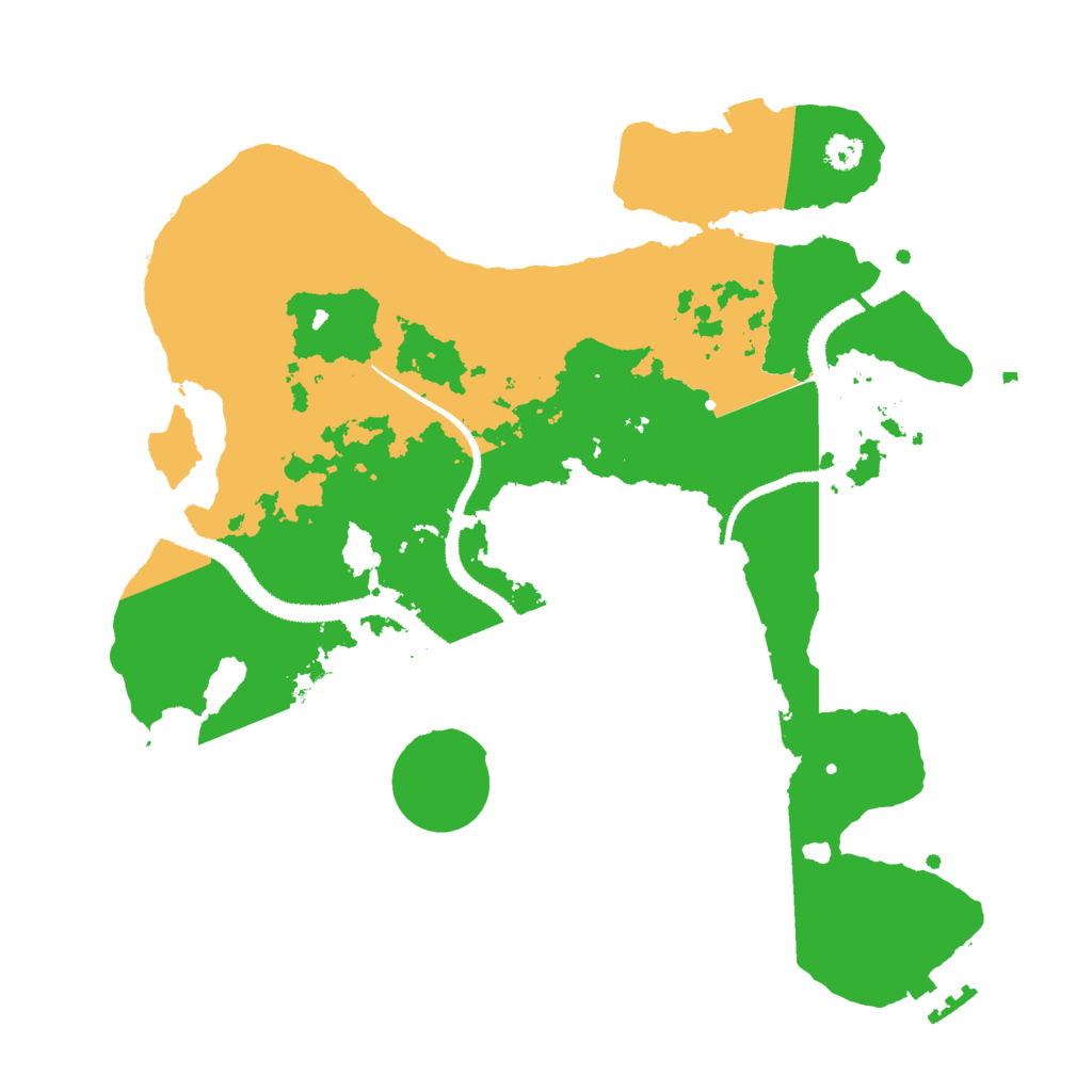 Biome Rust Map: Procedural Map, Size: 3000, Seed: 1376465145