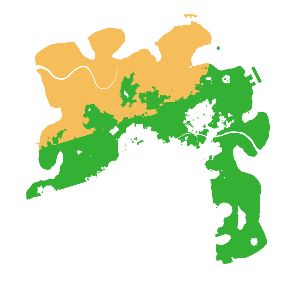 Biome Rust Map: Procedural Map, Size: 3500, Seed: 84703493