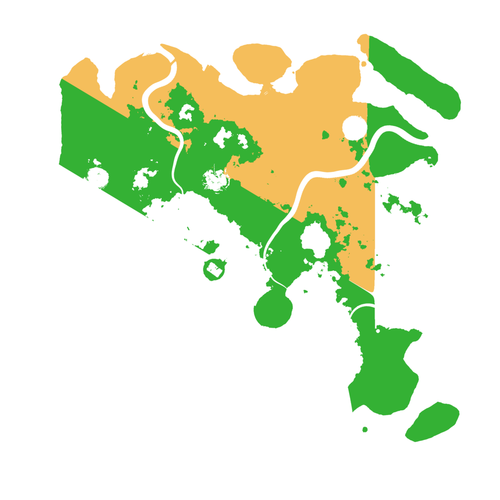 Biome Rust Map: Procedural Map, Size: 3700, Seed: 131341355