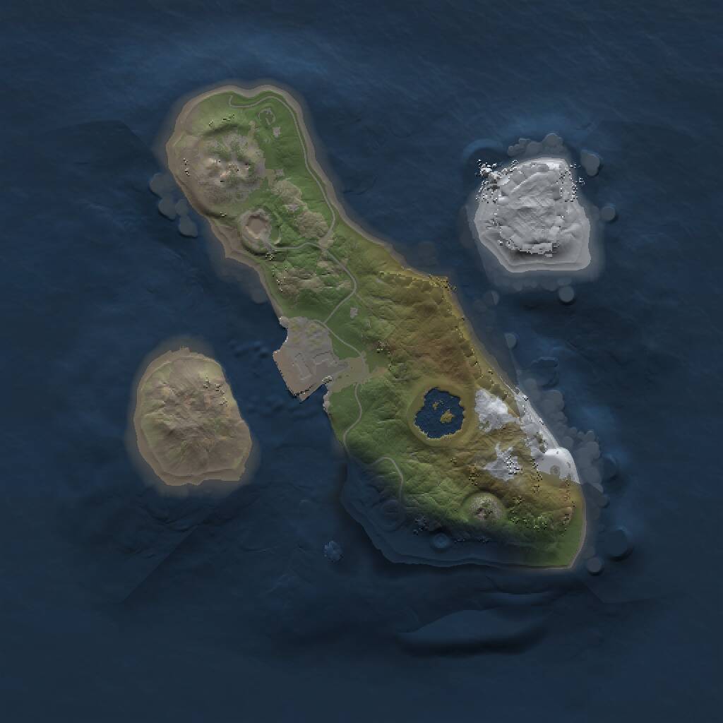 Rust Map: Procedural Map, Size: 1500, Seed: 407552513, 1 Monuments