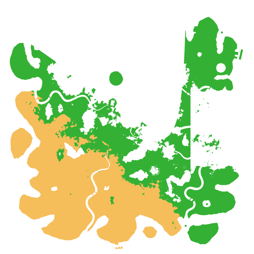 Biome Rust Map: Procedural Map, Size: 5000, Seed: 9268