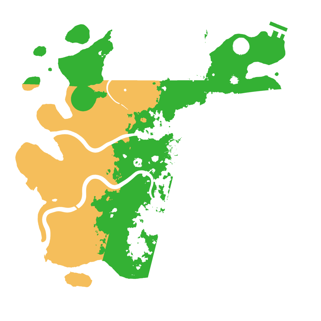 Biome Rust Map: Procedural Map, Size: 3500, Seed: 660476252