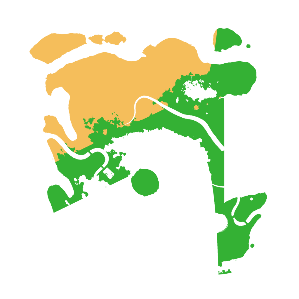 Biome Rust Map: Procedural Map, Size: 3000, Seed: 50386