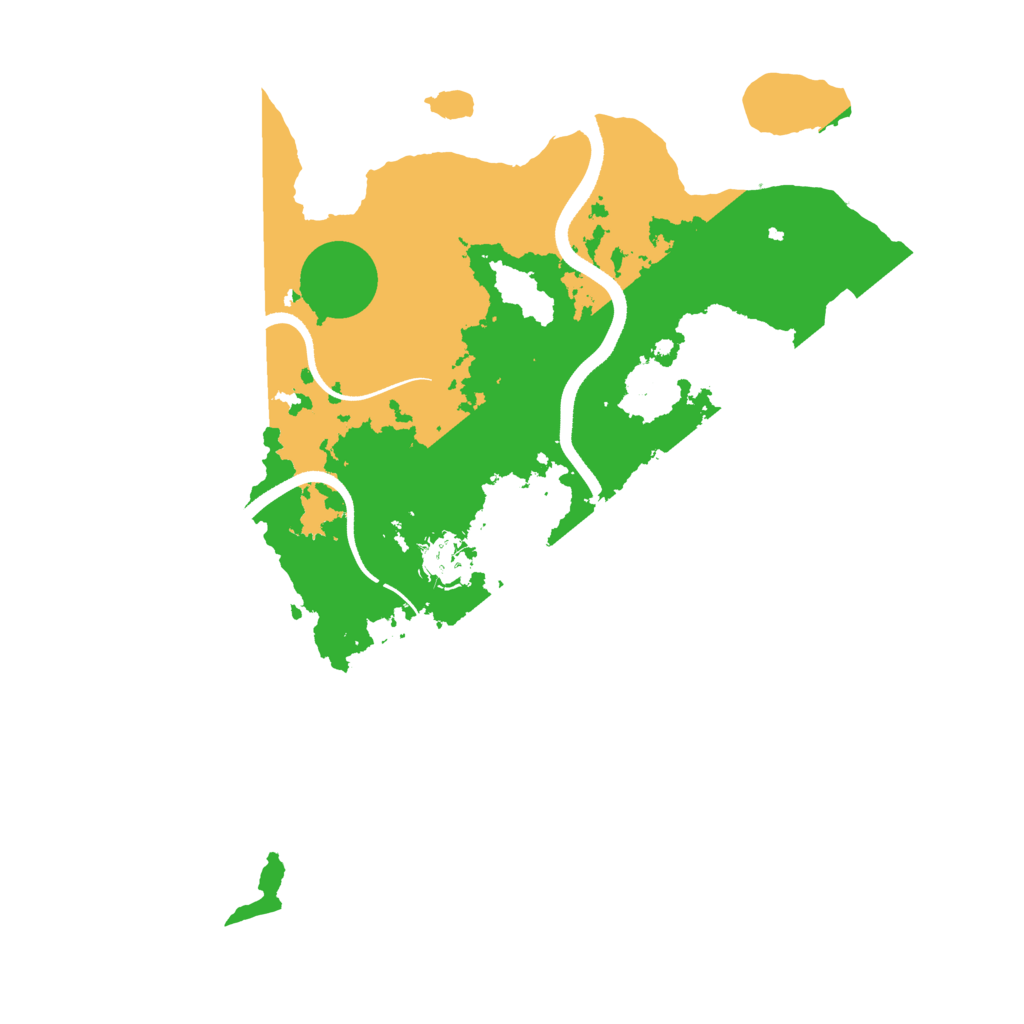 Biome Rust Map: Procedural Map, Size: 3500, Seed: 2025563438