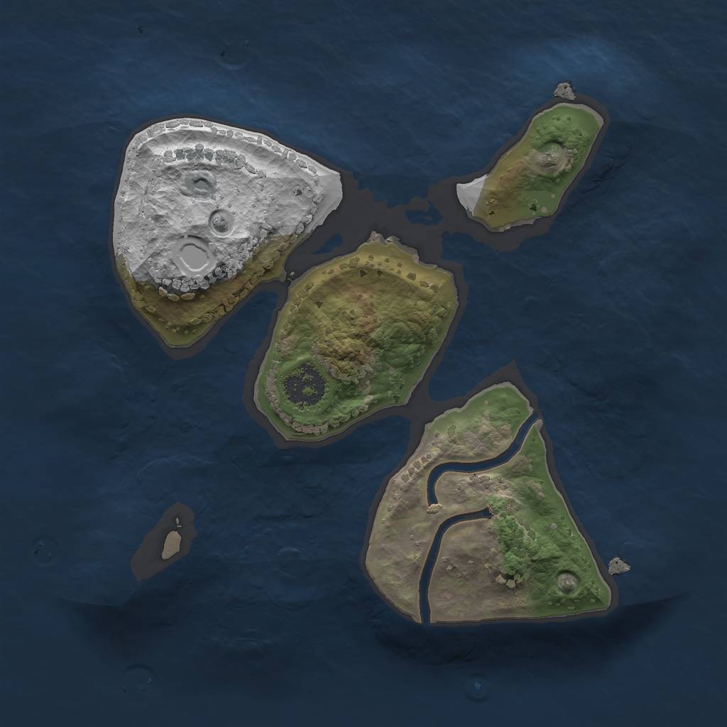 Rust Map: Procedural Map, Size: 1840, Seed: 867318022, 6 Monuments