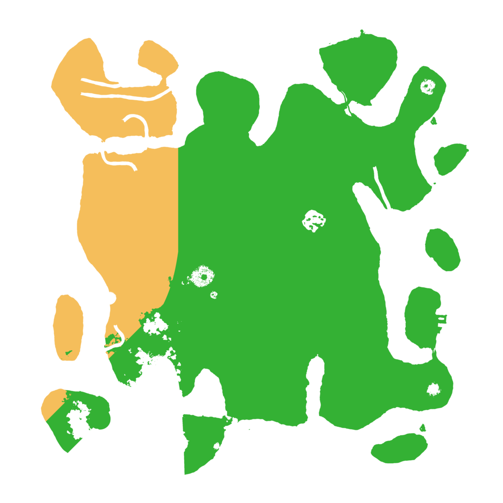 Biome Rust Map: Procedural Map, Size: 3500, Seed: 5522