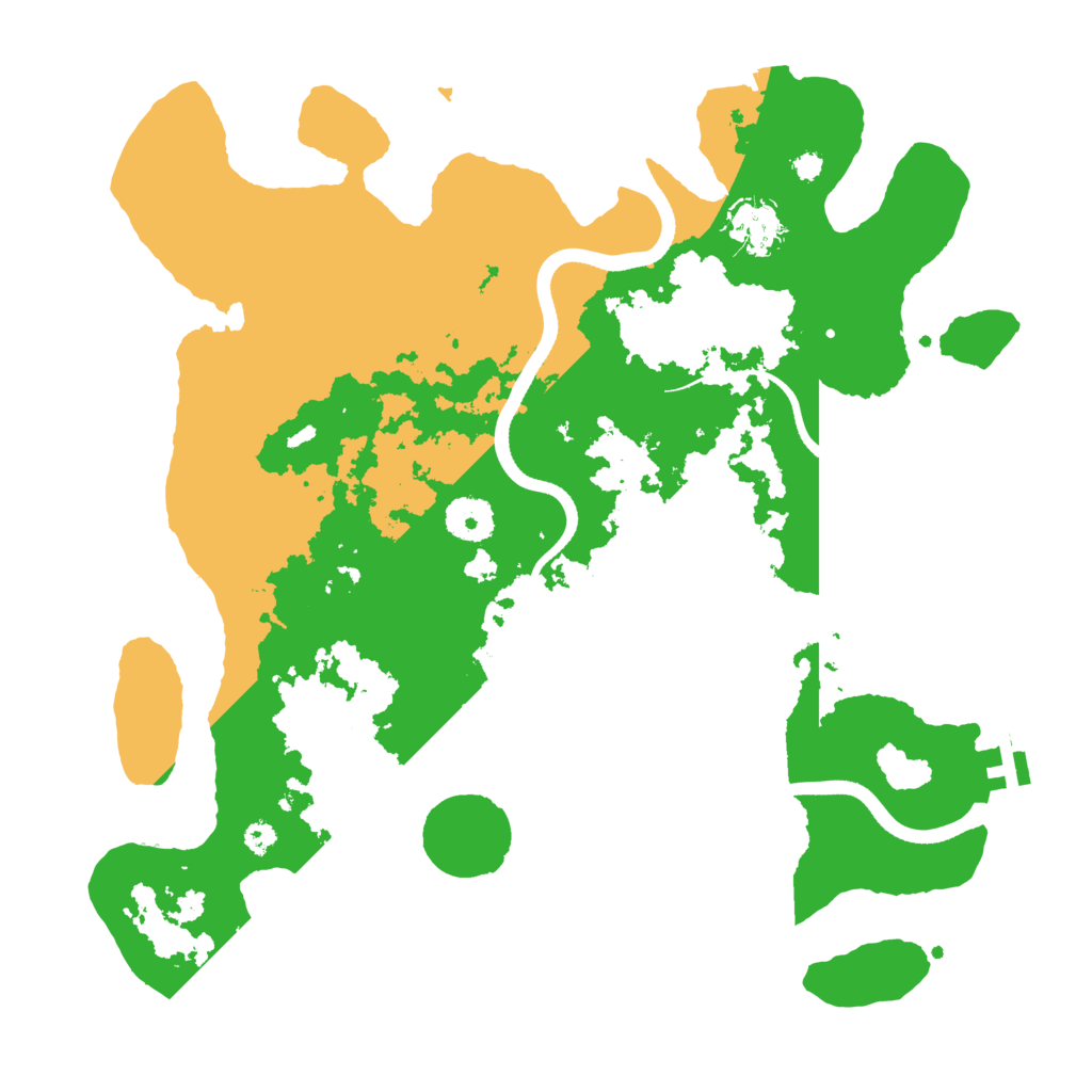Biome Rust Map: Procedural Map, Size: 3500, Seed: 5522