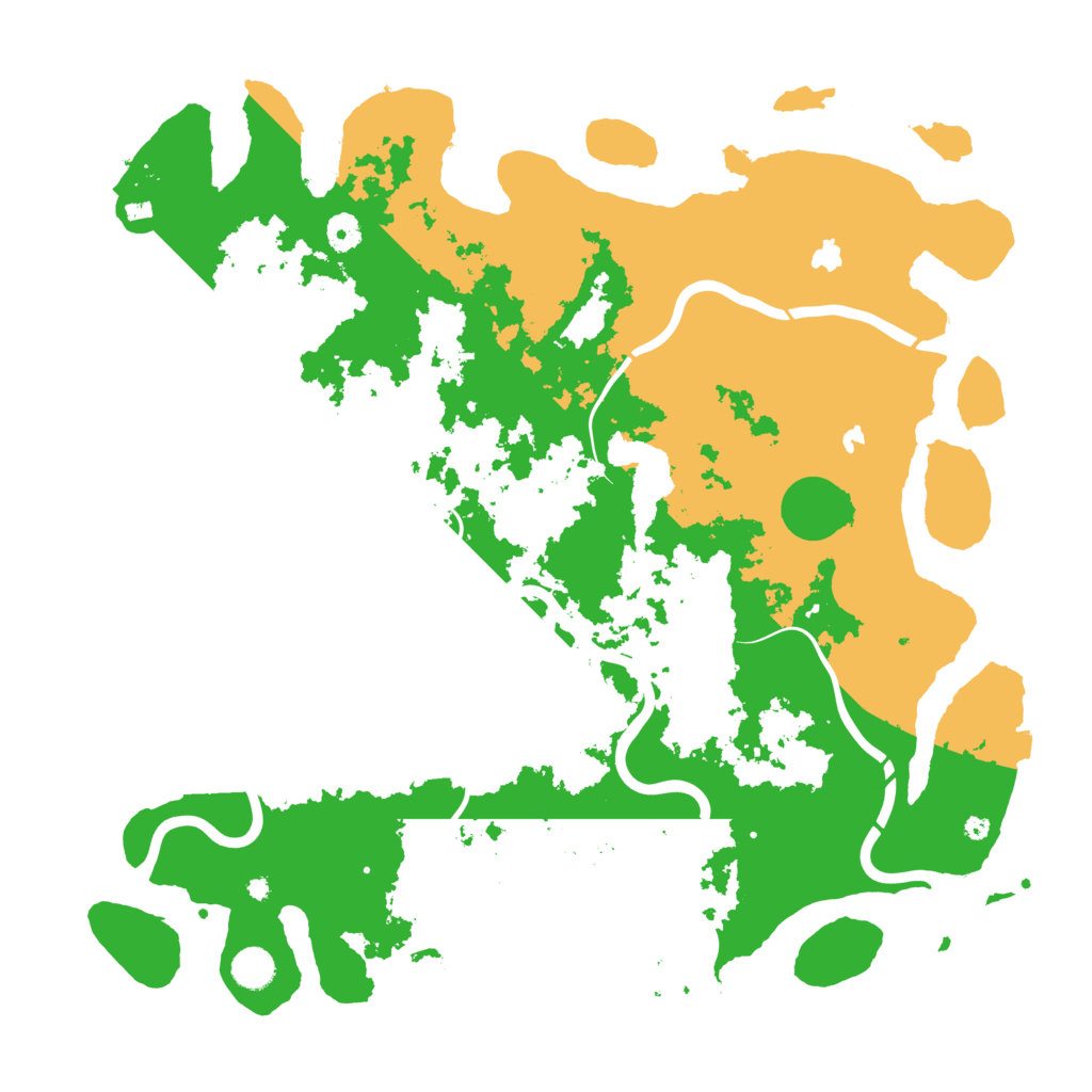 Biome Rust Map: Procedural Map, Size: 4500, Seed: 544447