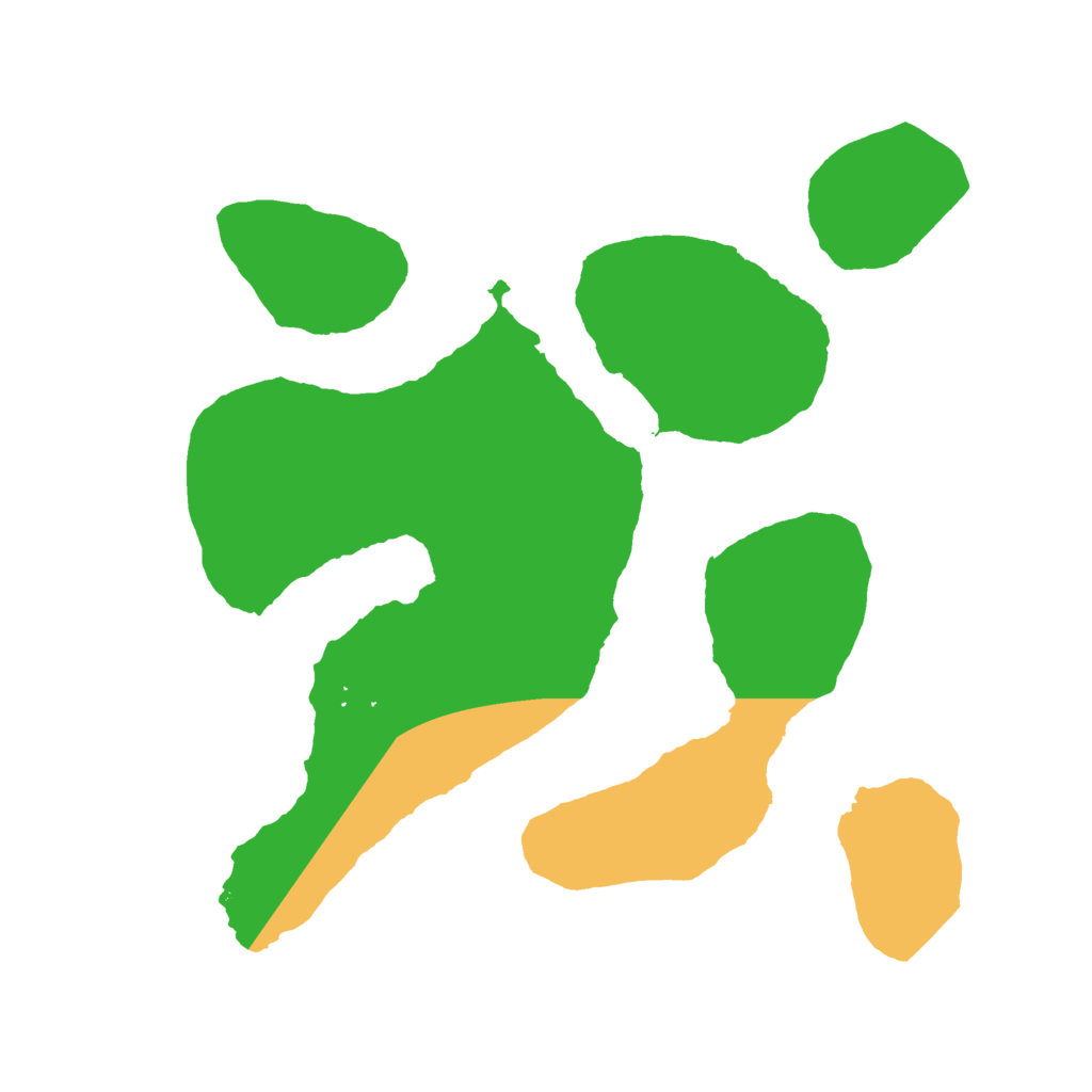 Biome Rust Map: Barren, Size: 2000, Seed: 155151