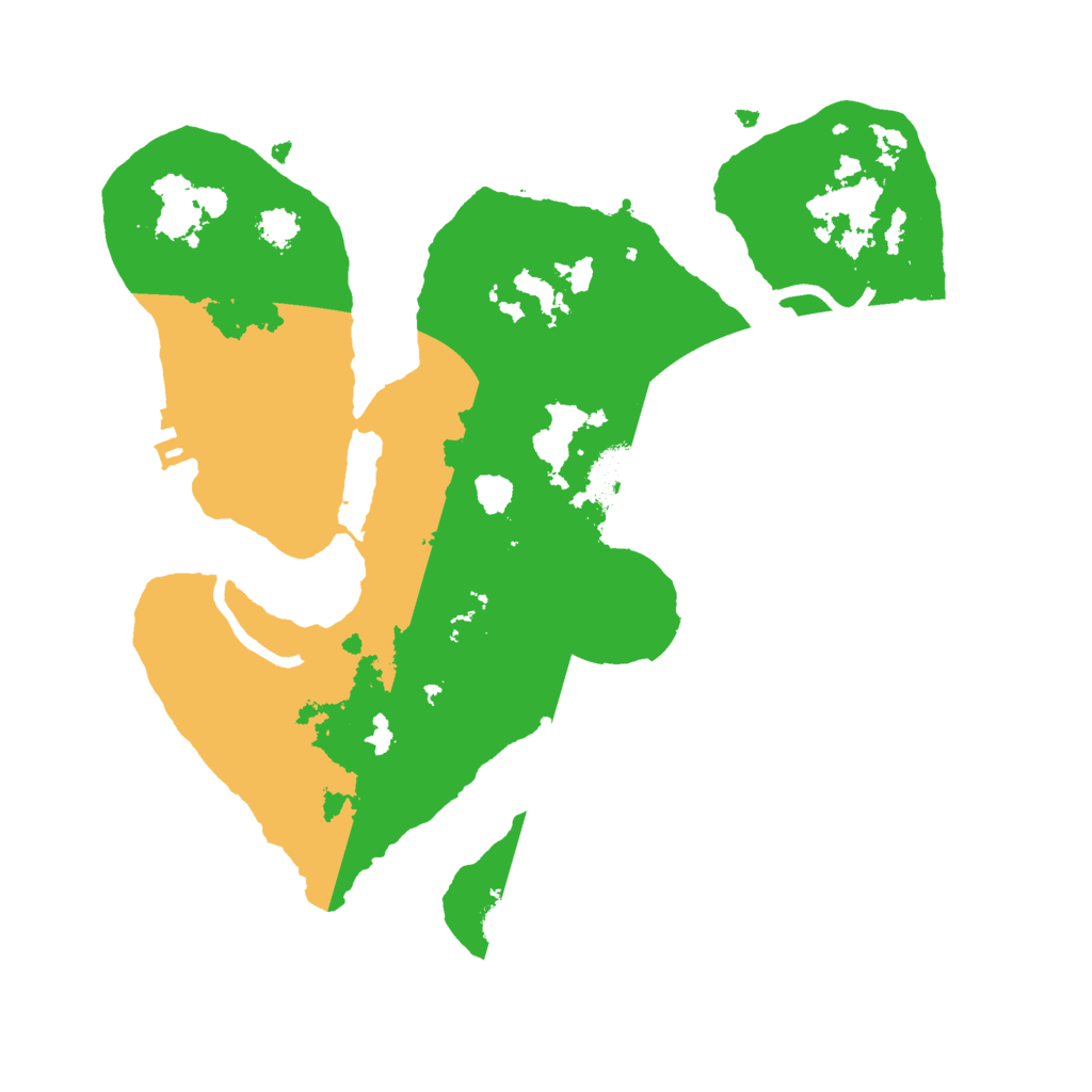 Biome Rust Map: Procedural Map, Size: 2500, Seed: 28435