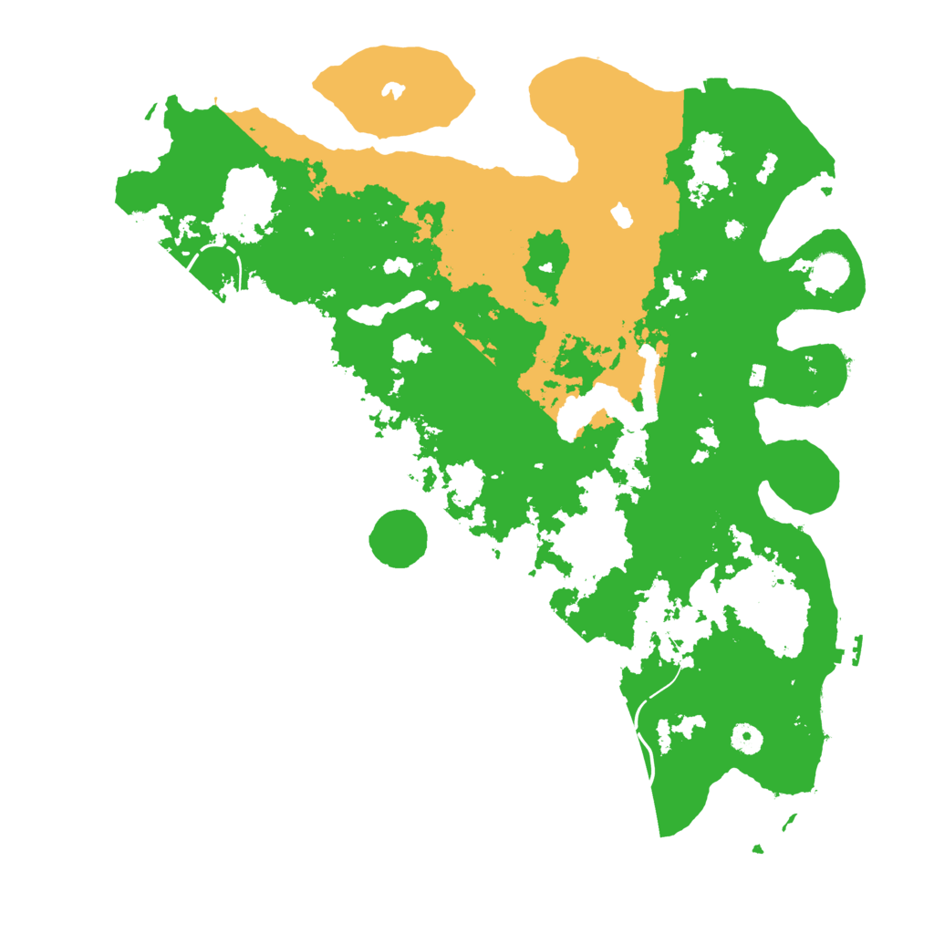 Biome Rust Map: Procedural Map, Size: 4500, Seed: 13101
