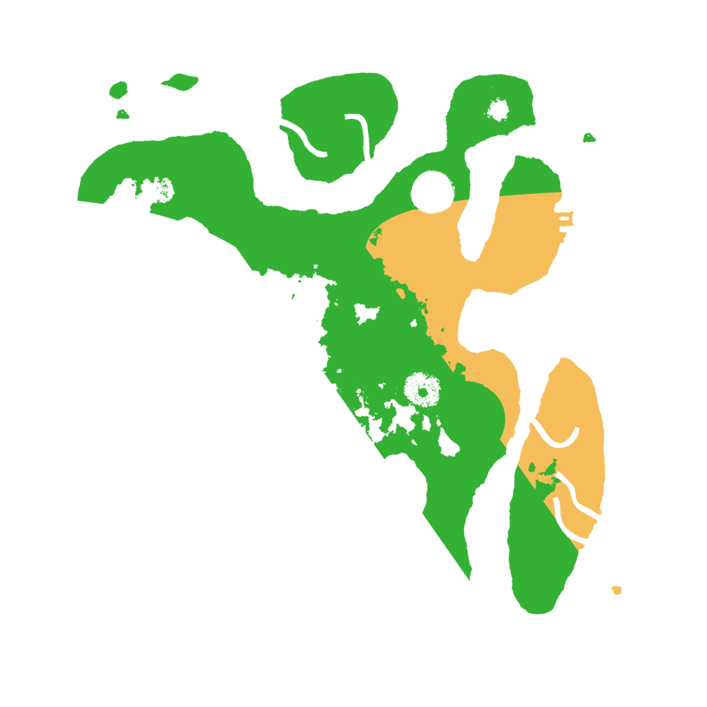 Biome Rust Map: Procedural Map, Size: 3000, Seed: 5345435