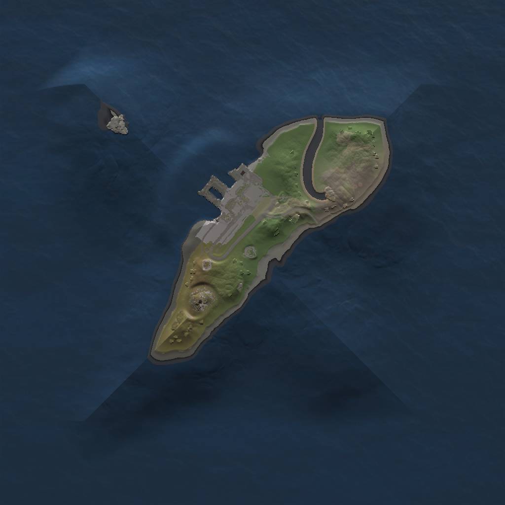 Rust Map: Procedural Map, Size: 1300, Seed: 5757, 7 Monuments