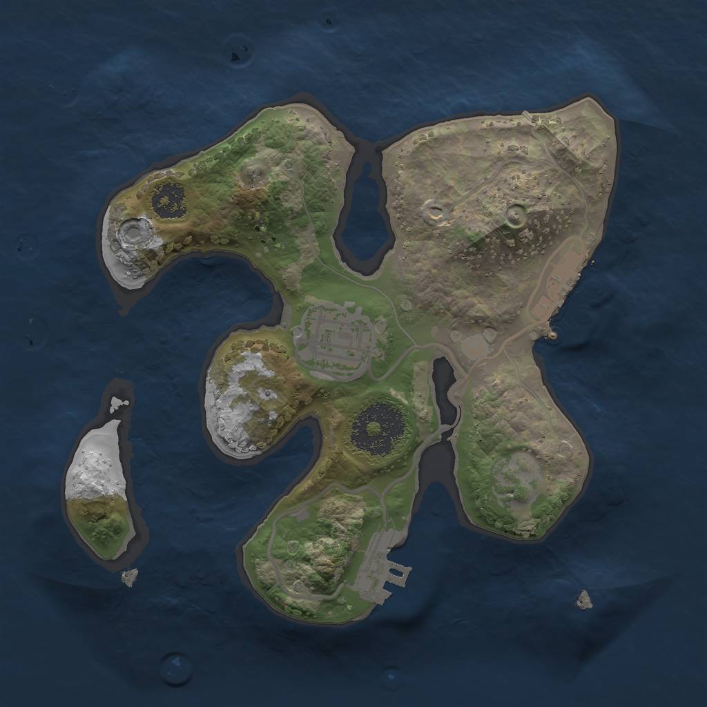 Rust Map: Procedural Map, Size: 2040, Seed: 145, 11 Monuments