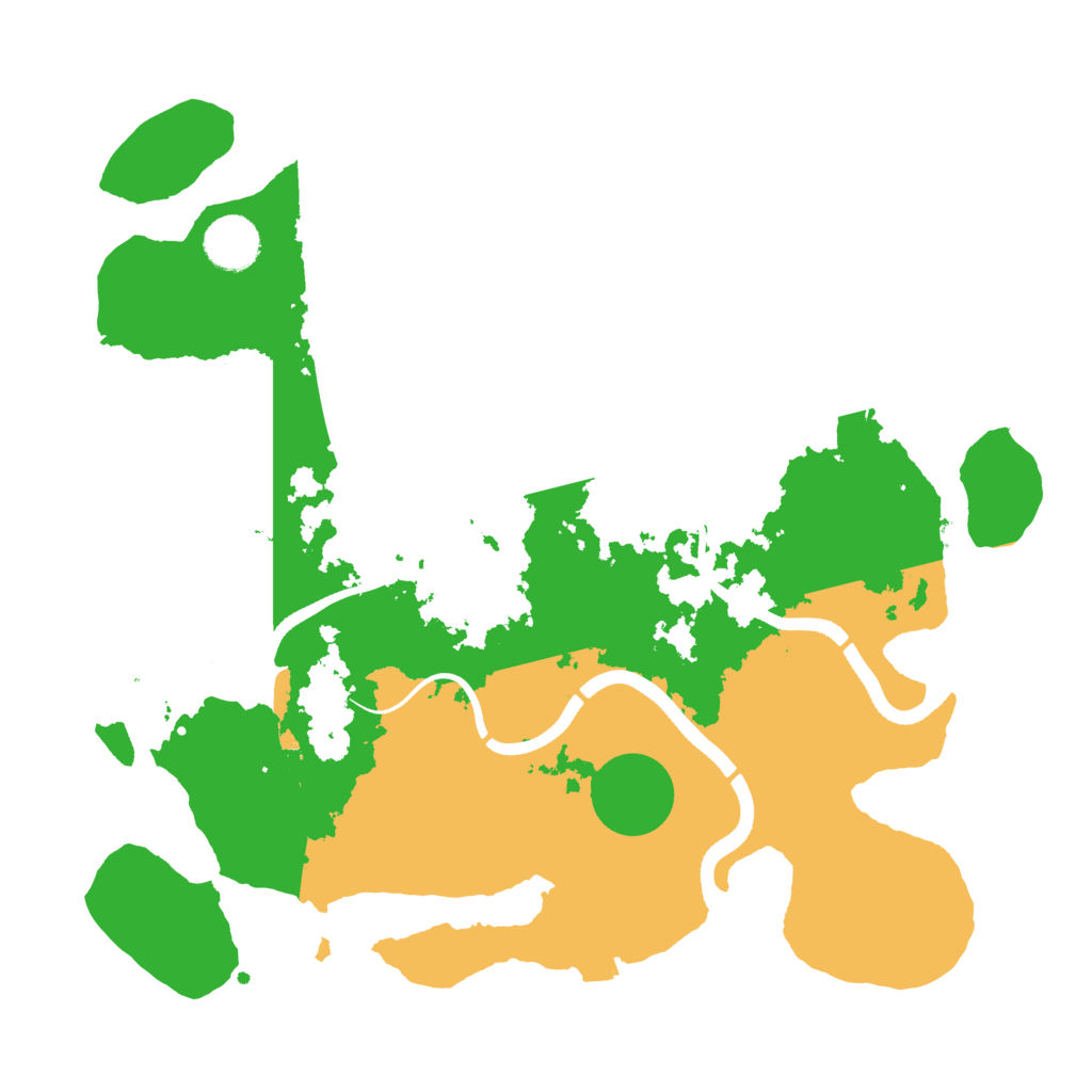 Biome Rust Map: Procedural Map, Size: 3500, Seed: 102010