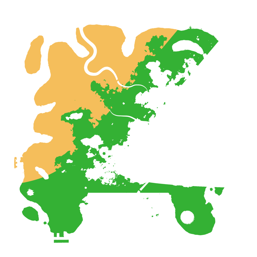 Biome Rust Map: Procedural Map, Size: 3500, Seed: 119596765