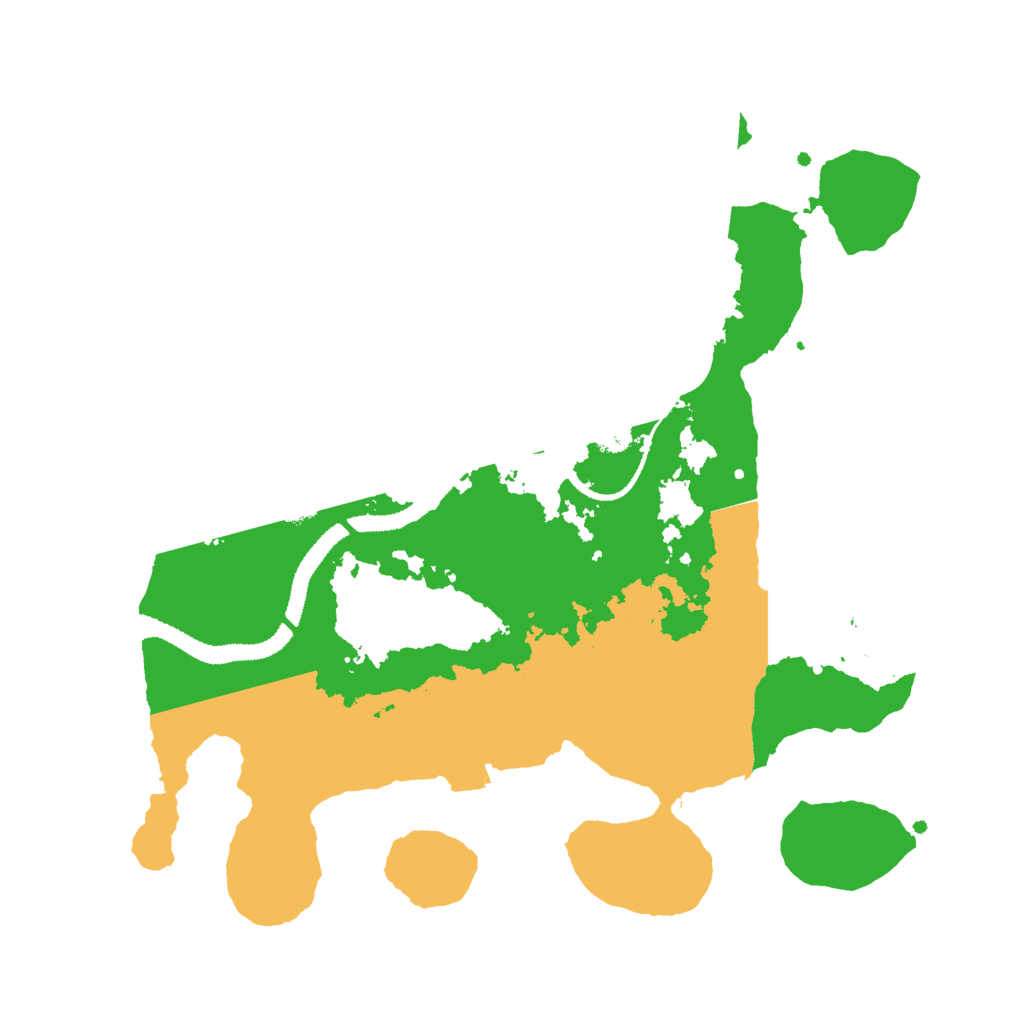 Biome Rust Map: Procedural Map, Size: 3000, Seed: 23529