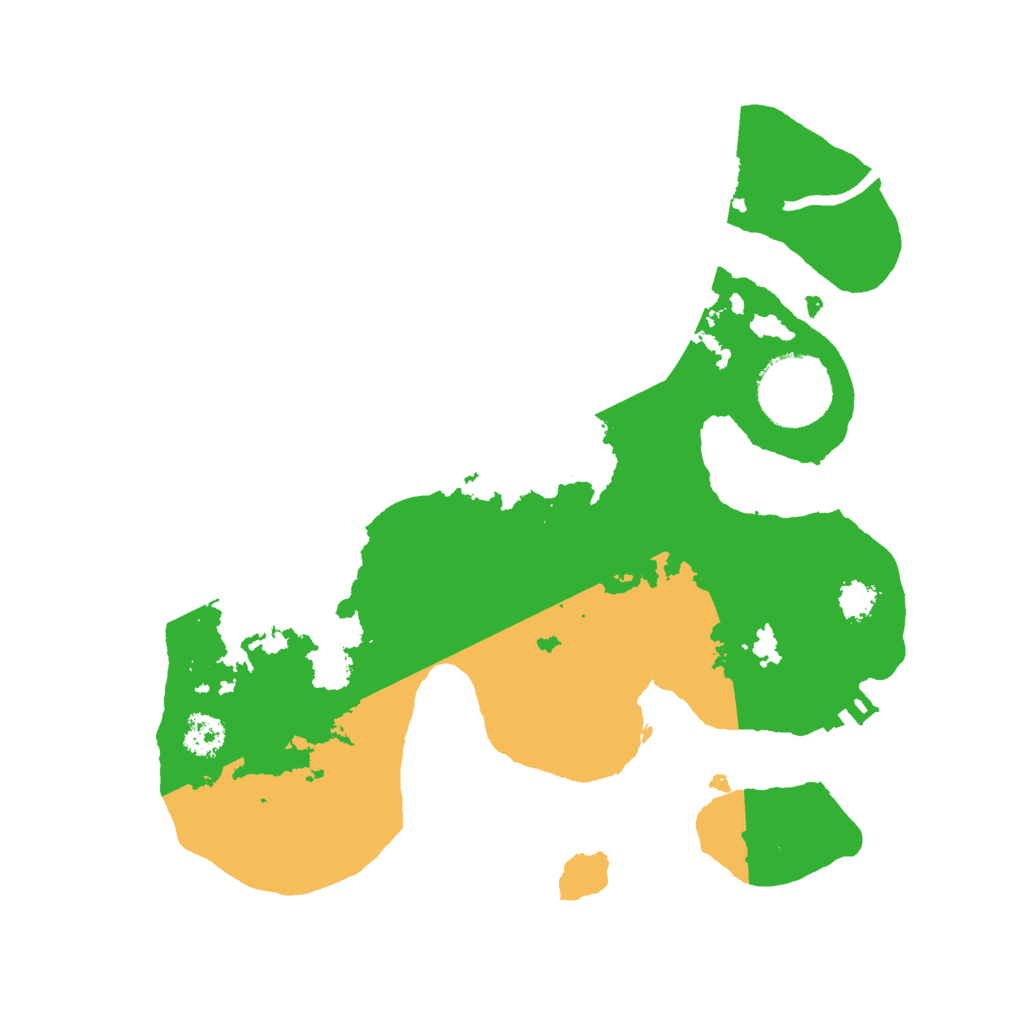 Biome Rust Map: Procedural Map, Size: 2500, Seed: 1512234