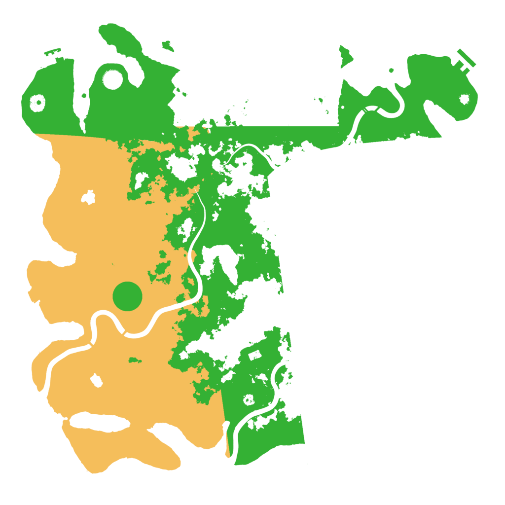 Biome Rust Map: Procedural Map, Size: 4500, Seed: 1582201135