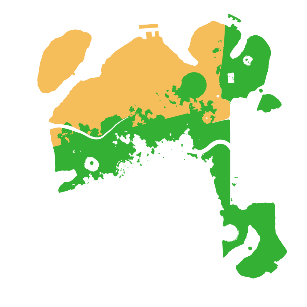 Biome Rust Map: Procedural Map, Size: 3250, Seed: 6492558
