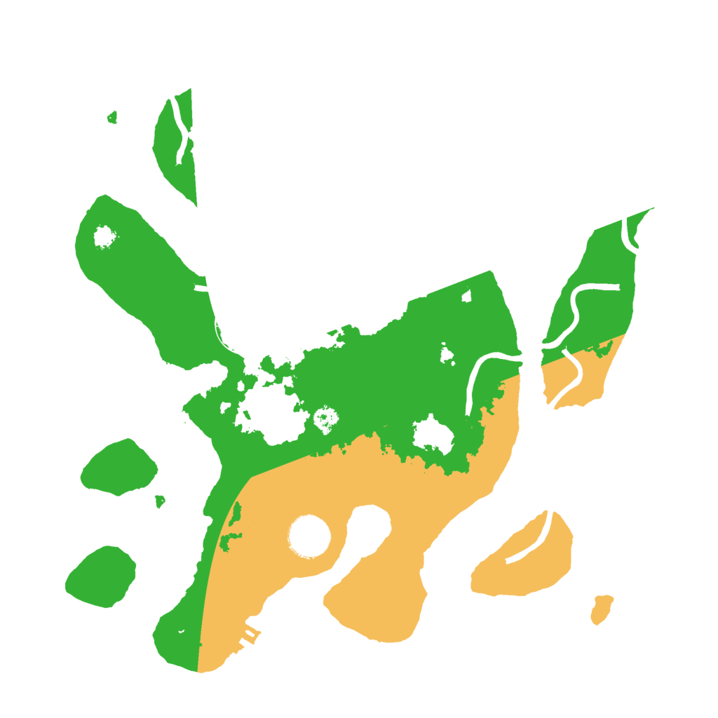 Biome Rust Map: Procedural Map, Size: 3000, Seed: 24346235