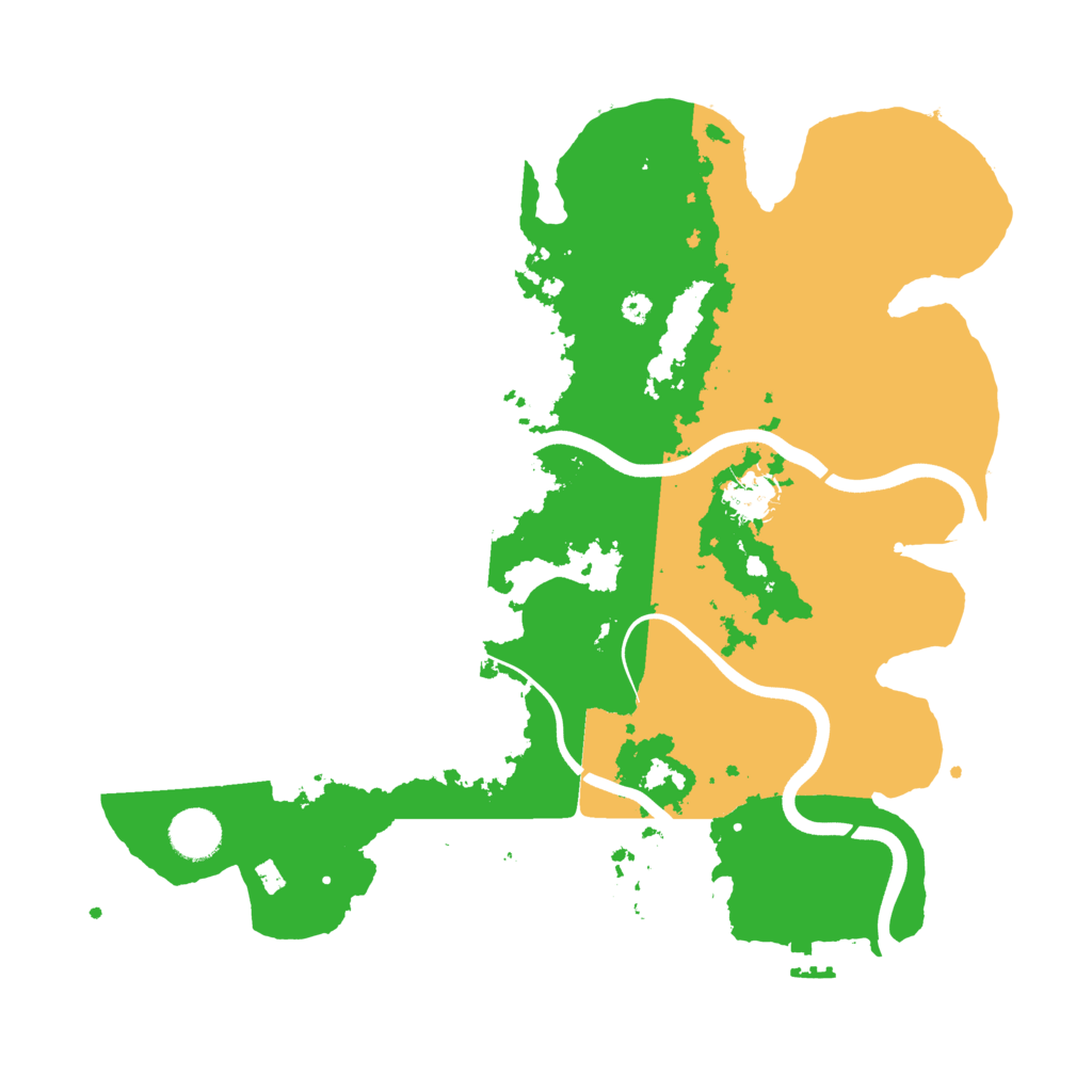 Biome Rust Map: Procedural Map, Size: 3700, Seed: 675800564