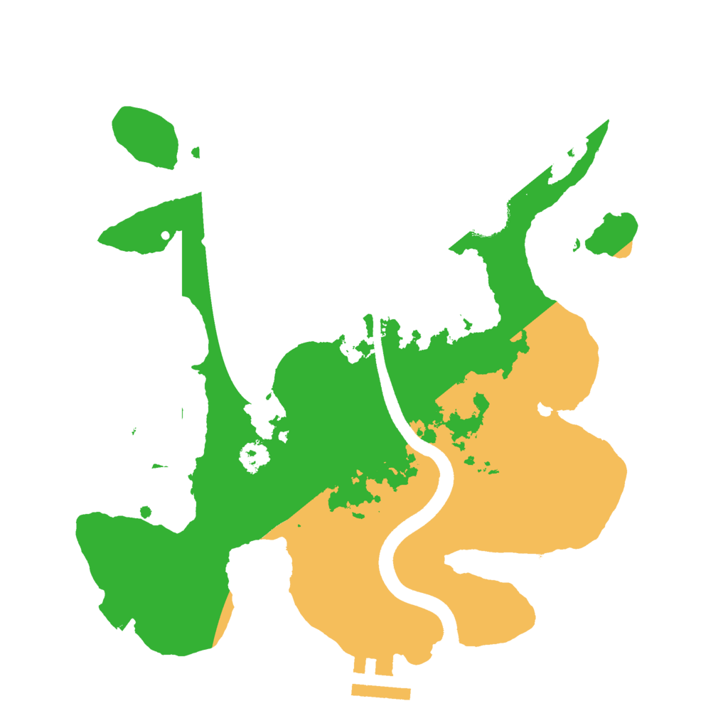 Biome Rust Map: Procedural Map, Size: 2500, Seed: 33364