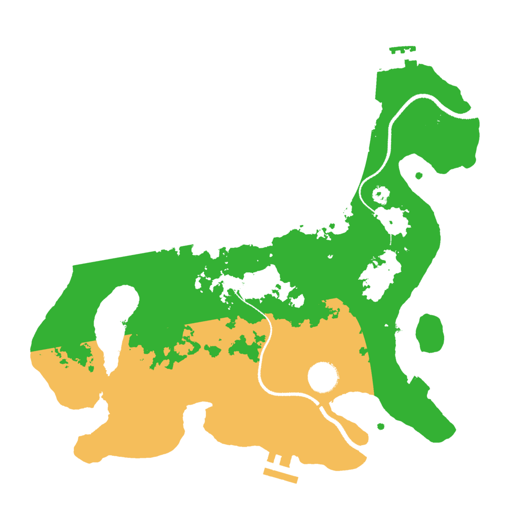 Biome Rust Map: Procedural Map, Size: 3000, Seed: 77089837