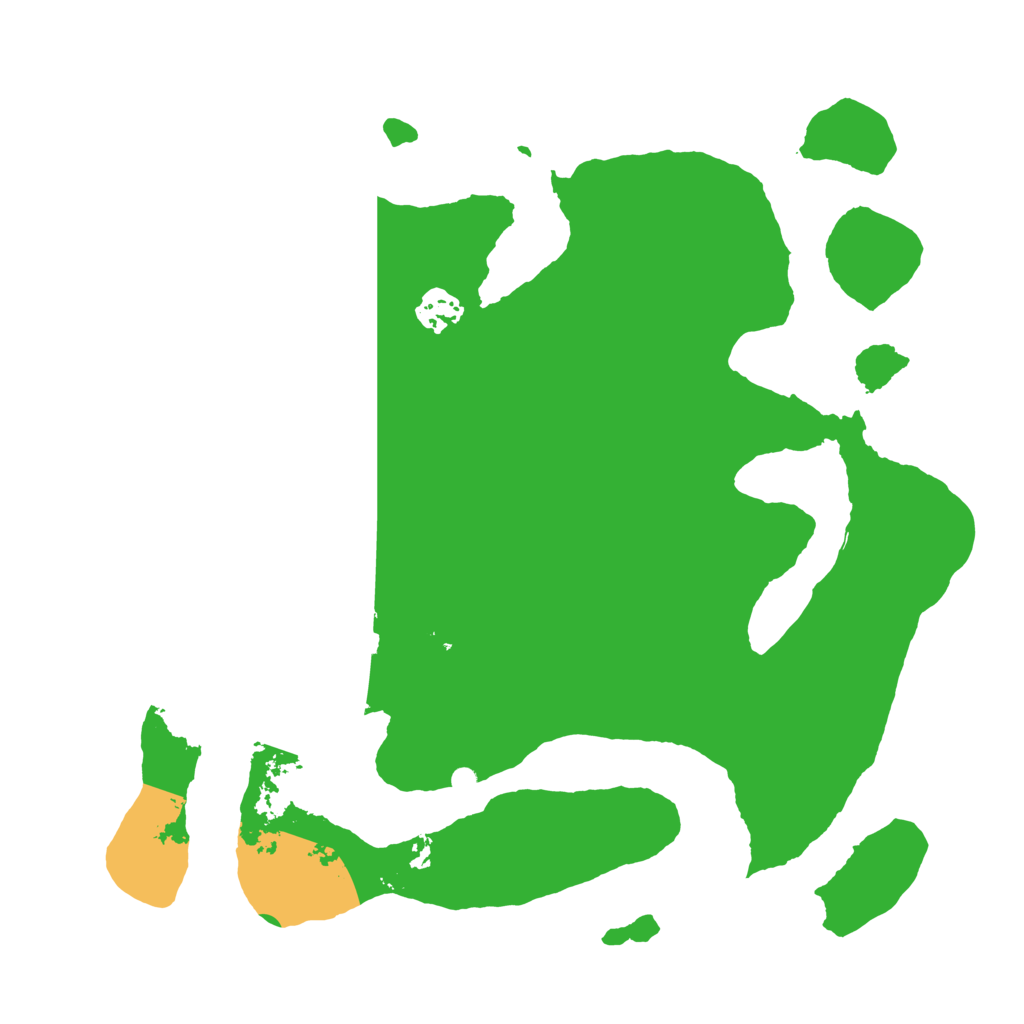 Biome Rust Map: Barren, Size: 3500, Seed: 1548535