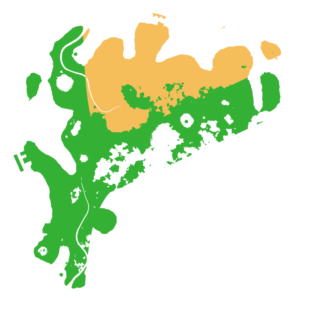 Biome Rust Map: Procedural Map, Size: 3500, Seed: 1195