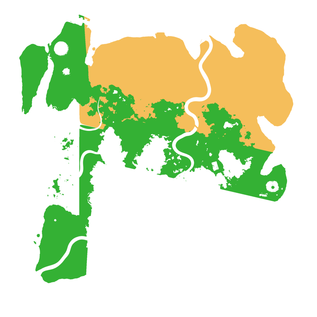 Biome Rust Map: Procedural Map, Size: 3950, Seed: 770851182