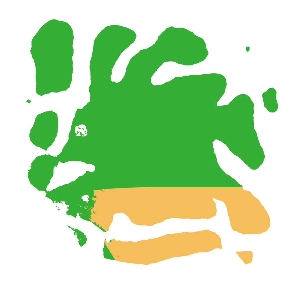 Biome Rust Map: Barren, Size: 3500, Seed: 57