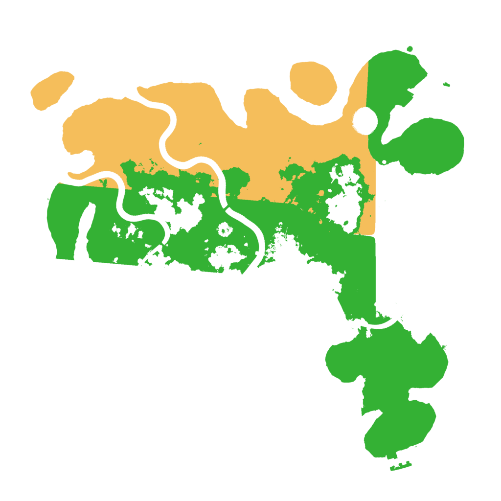 Biome Rust Map: Procedural Map, Size: 3500, Seed: 297182557