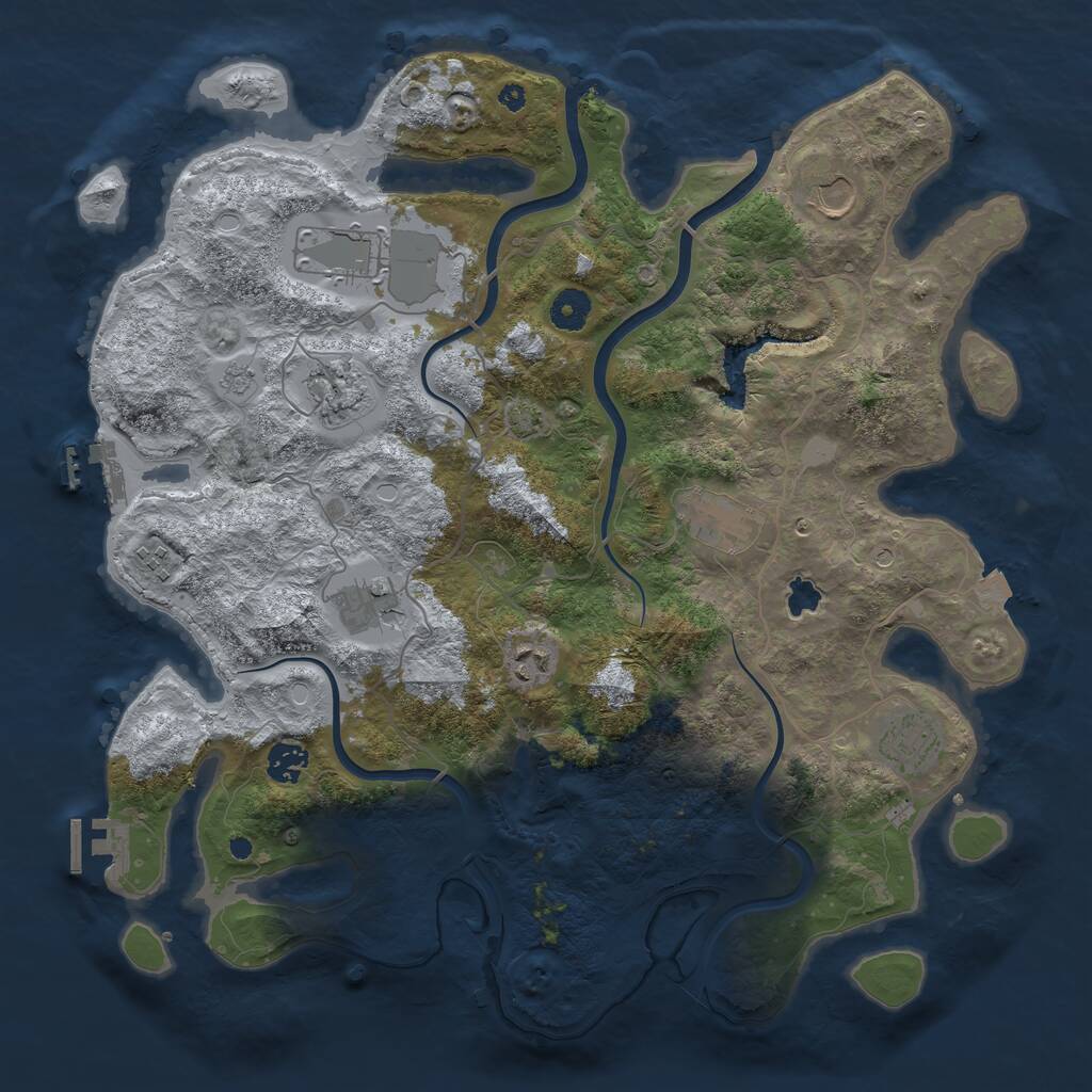 Rust Map: Procedural Map, Size: 4000, Seed: 1522425008, 15 Monuments