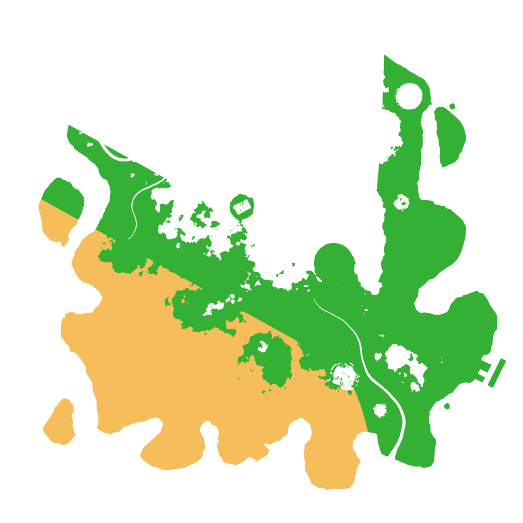 Biome Rust Map: Procedural Map, Size: 3500, Seed: 5447618