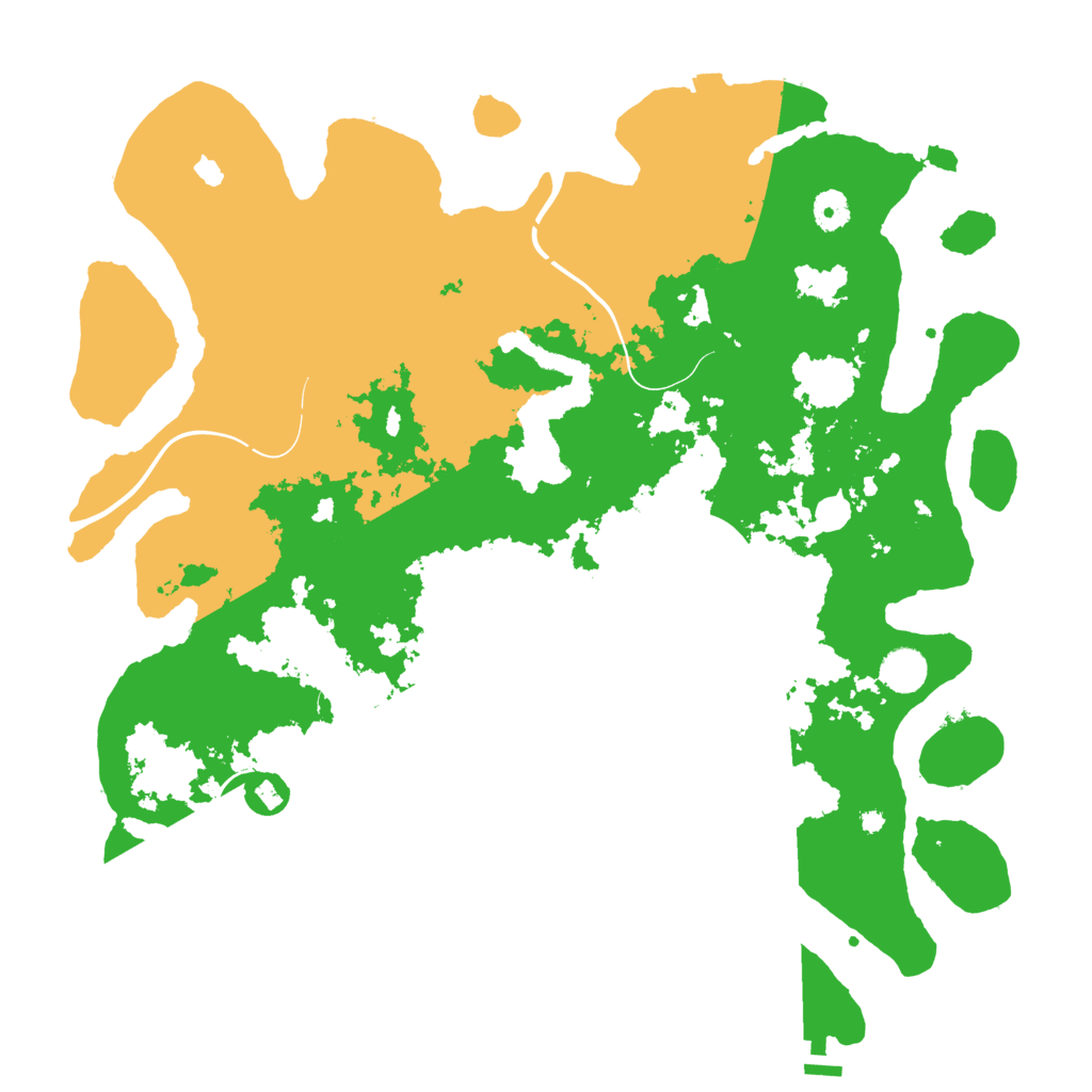 Biome Rust Map: Procedural Map, Size: 4250, Seed: 27147