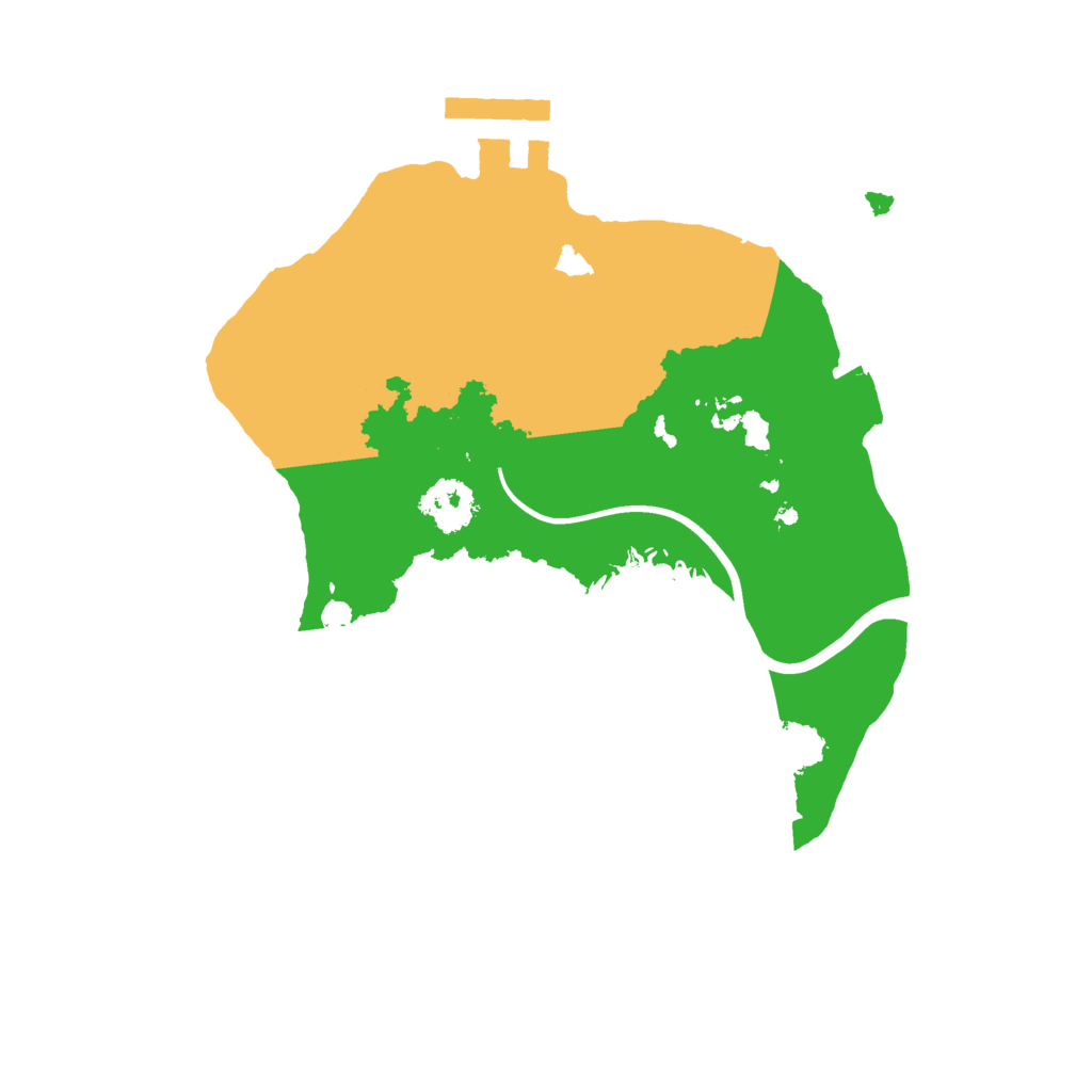Biome Rust Map: Procedural Map, Size: 2100, Seed: 27112811