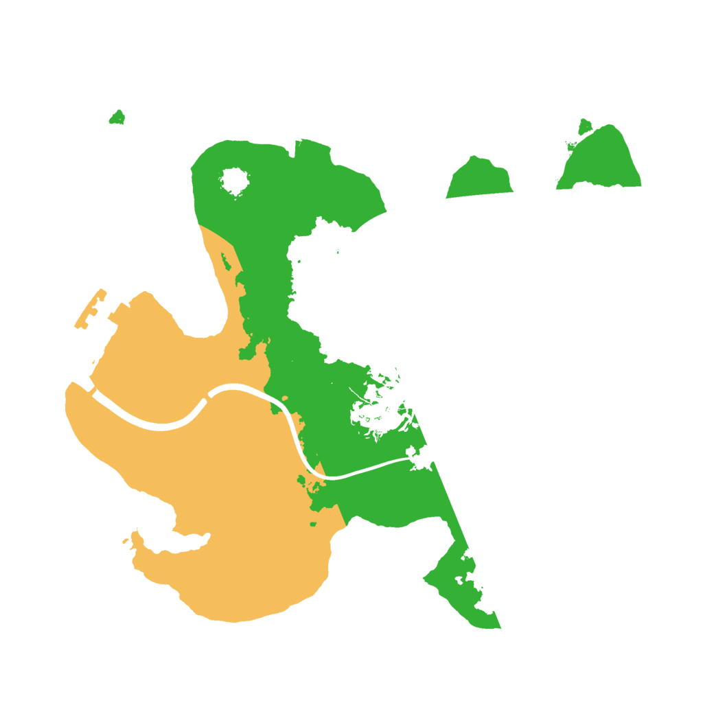 Biome Rust Map: Procedural Map, Size: 2300, Seed: 15656