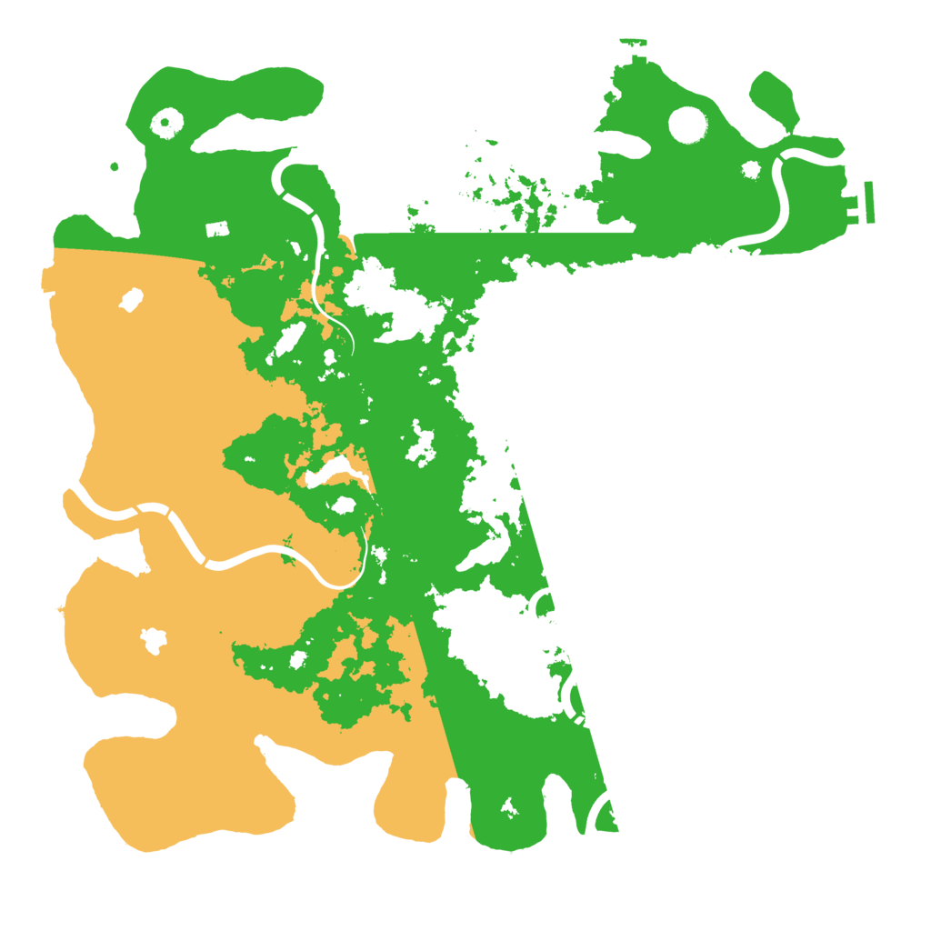 Biome Rust Map: Procedural Map, Size: 4500, Seed: 52341