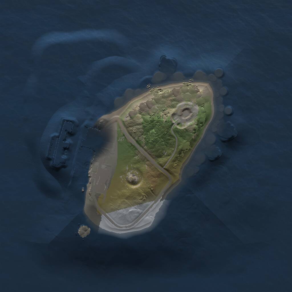 Rust Map: Procedural Map, Size: 1000, Seed: 1647233973, 2 Monuments