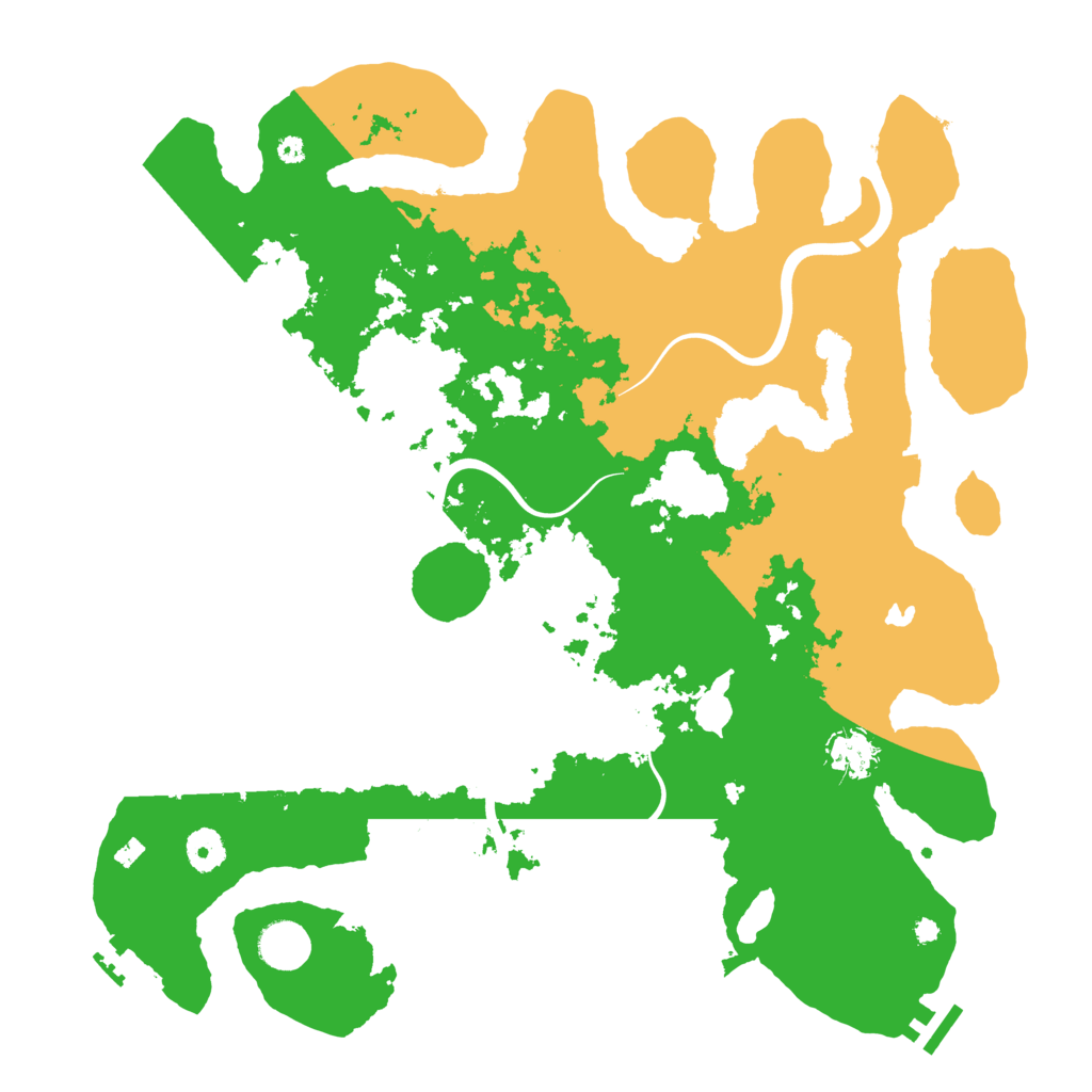 Biome Rust Map: Procedural Map, Size: 4000, Seed: 55278