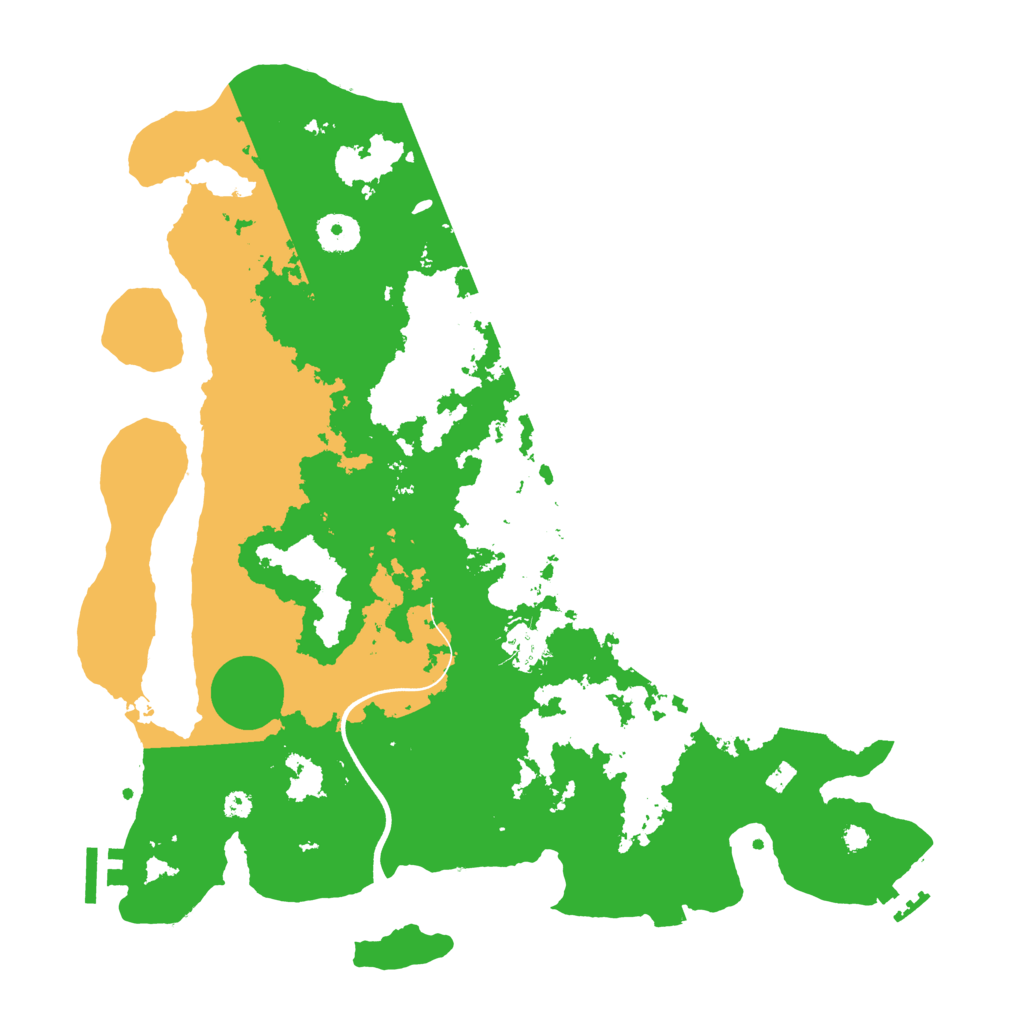 Biome Rust Map: Procedural Map, Size: 3700, Seed: 2050990889