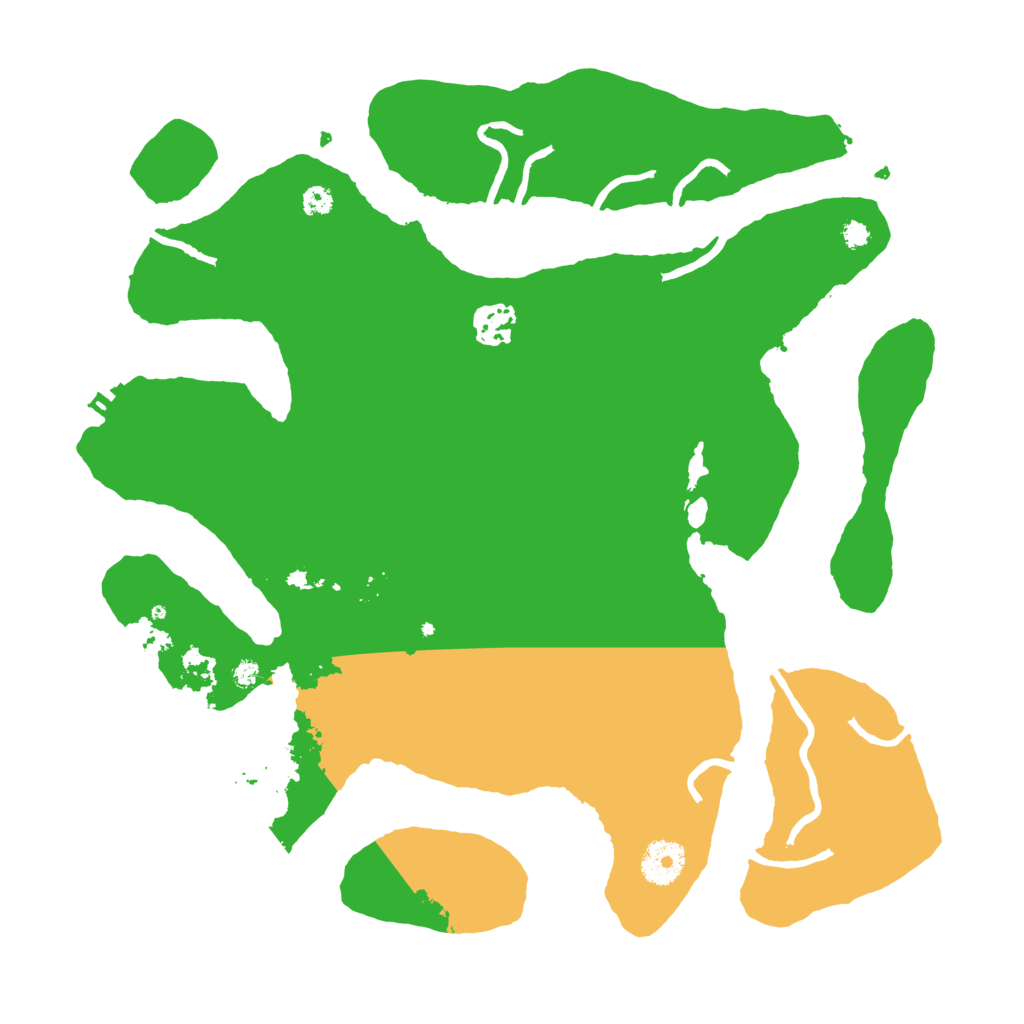 Biome Rust Map: Procedural Map, Size: 3500, Seed: 216451