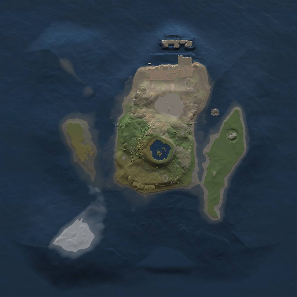 Rust Map: Procedural Map, Size: 1499, Seed: 16832504, 2 Monuments