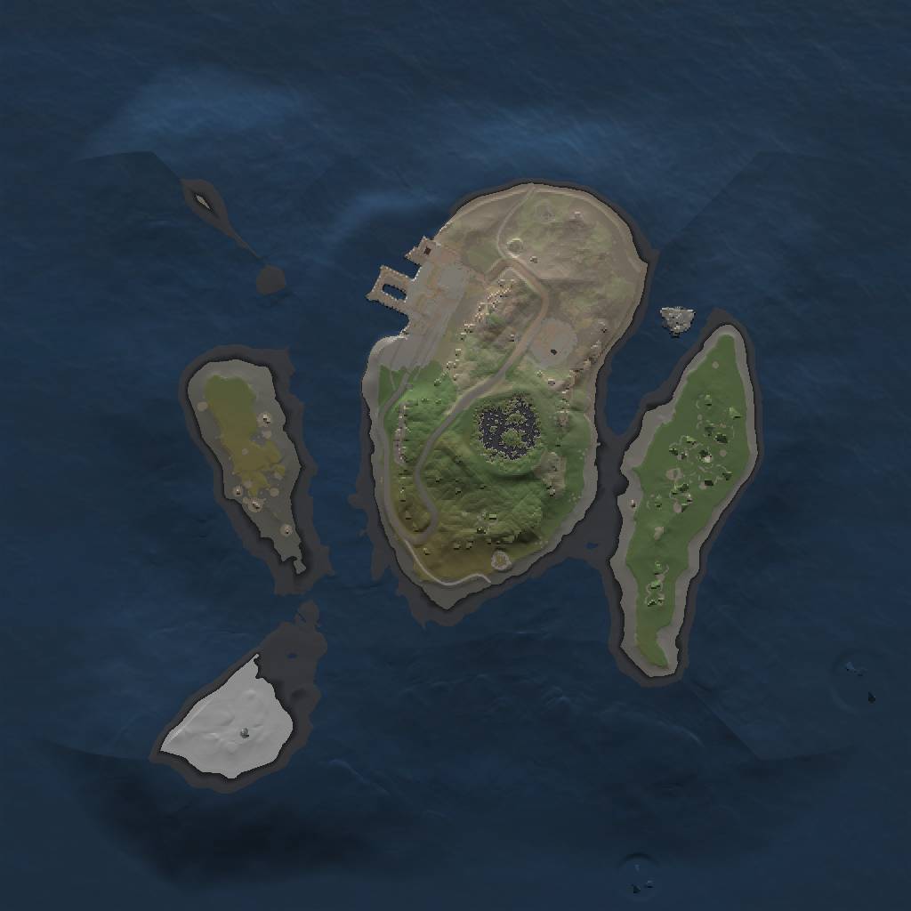 Rust Map: Procedural Map, Size: 1499, Seed: 16832504, 7 Monuments