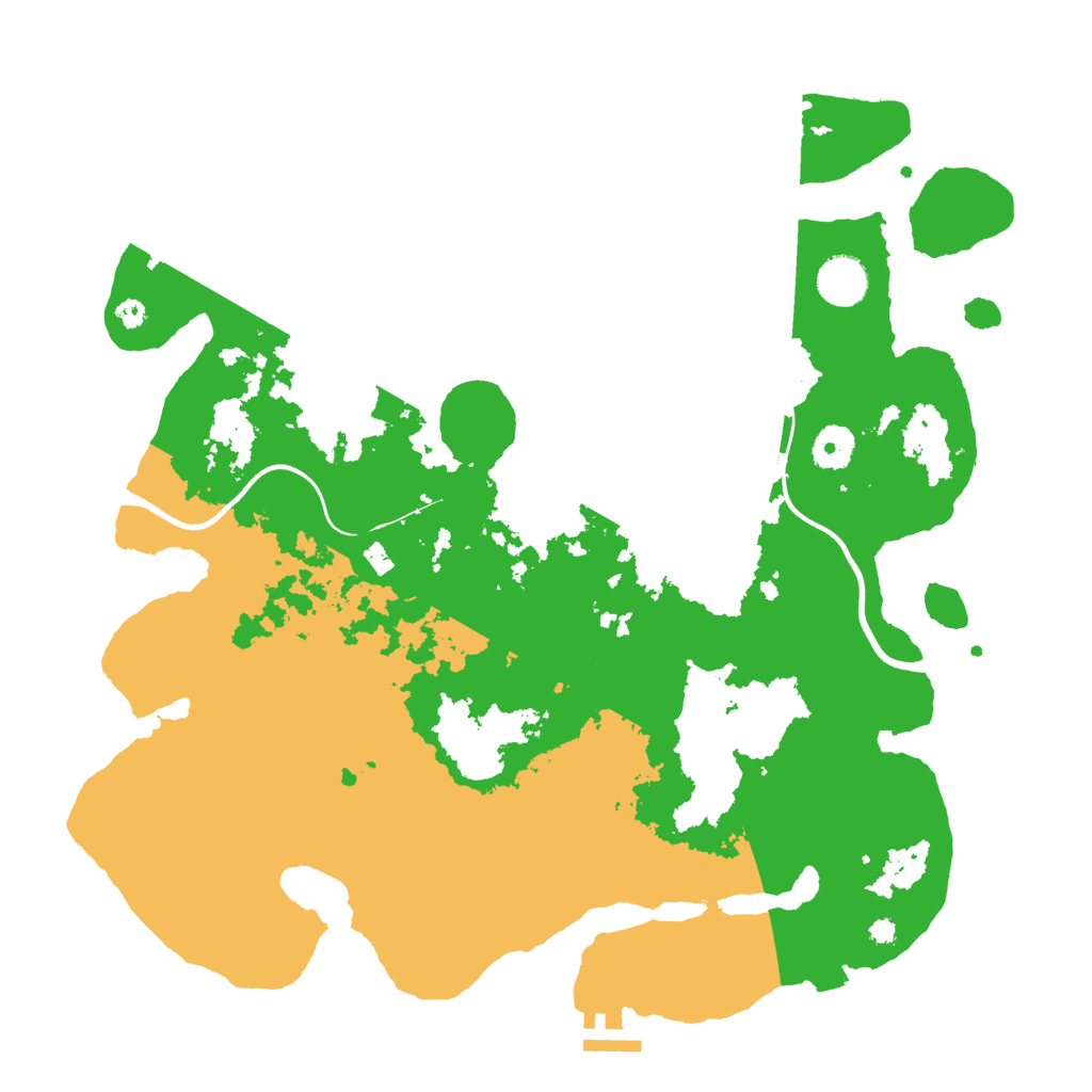 Biome Rust Map: Procedural Map, Size: 3800, Seed: 576879874