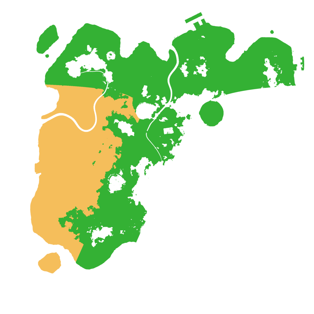 Biome Rust Map: Procedural Map, Size: 3500, Seed: 32369706
